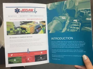 Inside advert for Jigsaw Medical in Spires 2014 brochure