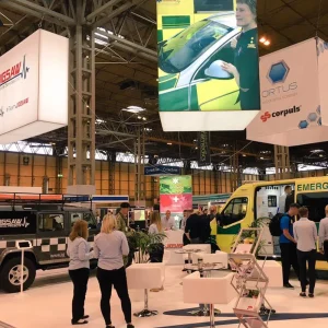 Large exhibition stand designed by Wattage Media