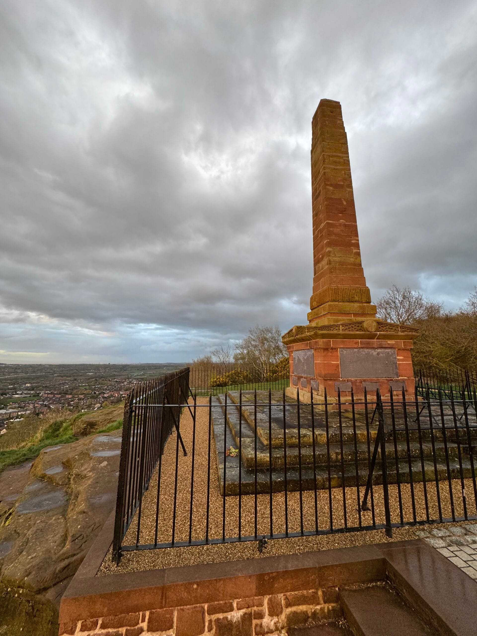 Frodsham Hill Monument at sunset